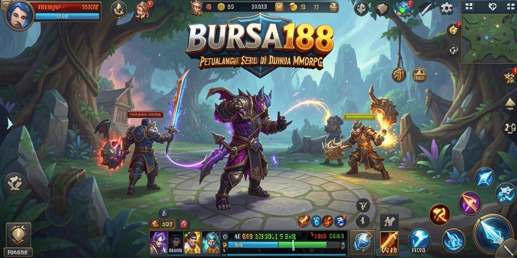 Tampilan gameplay BURSA188 yang menarik dan seru dalam dunia MMORPG.