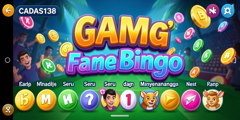 Tampilan gameplay menarik dari CADAS138 Bingo penuh warna.