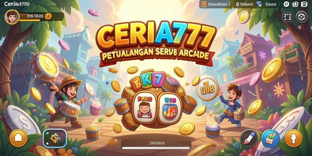 Tangkapan layar gameplay CERIA777 menampilkan momen seru dalam permainan Arcade.