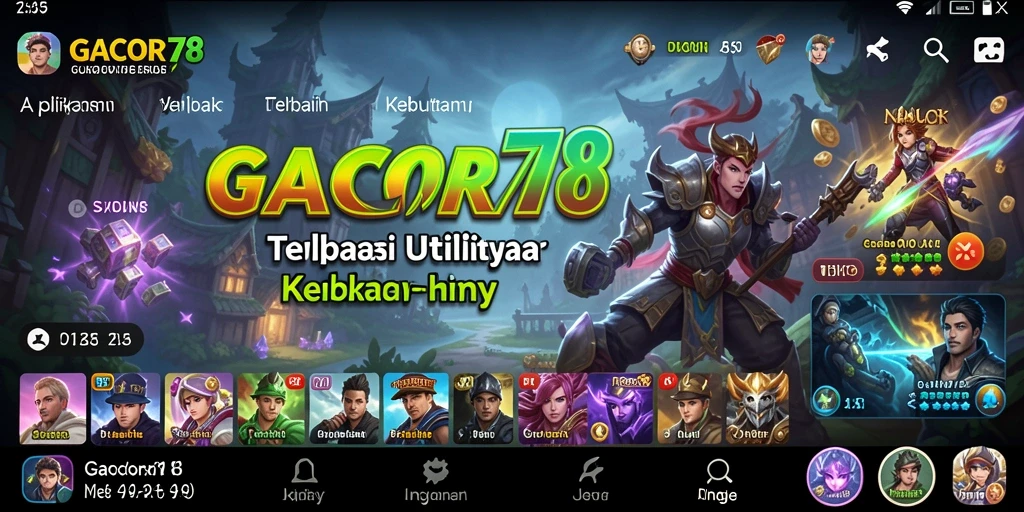 Tampilan antarmuka utama GACOR78 yang sederhana dan intuitif.
