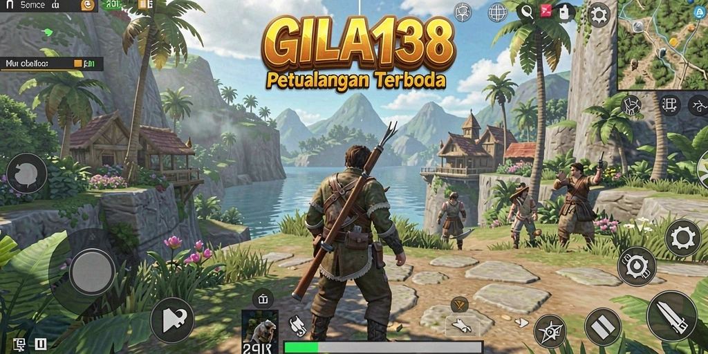 Tampilan gameplay GILA138 menunjukkan dunia terbuka yang luas dan penuh petualangan.