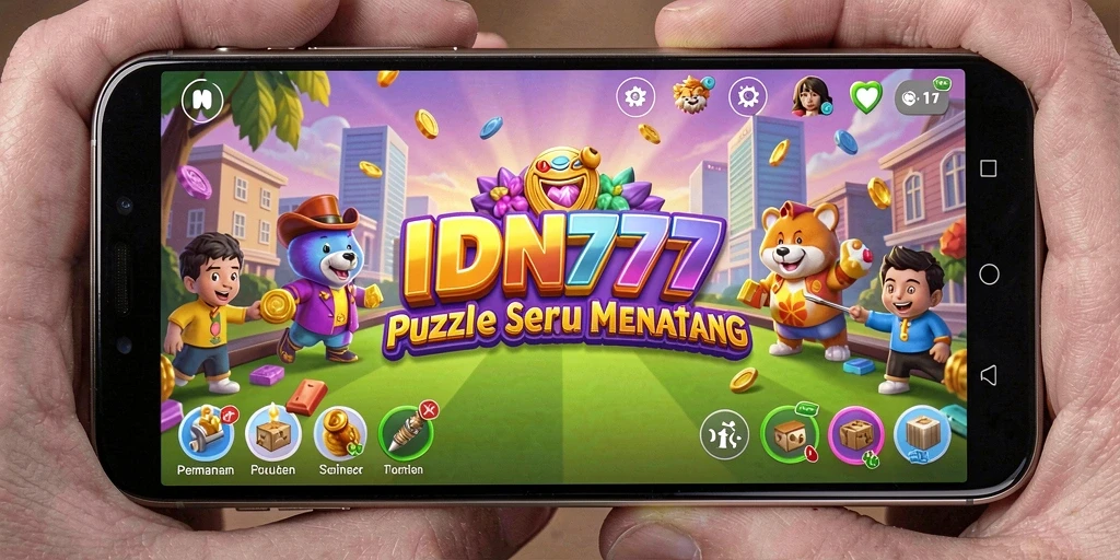 Tampilan gameplay menarik dari game Puzzle IDN777.