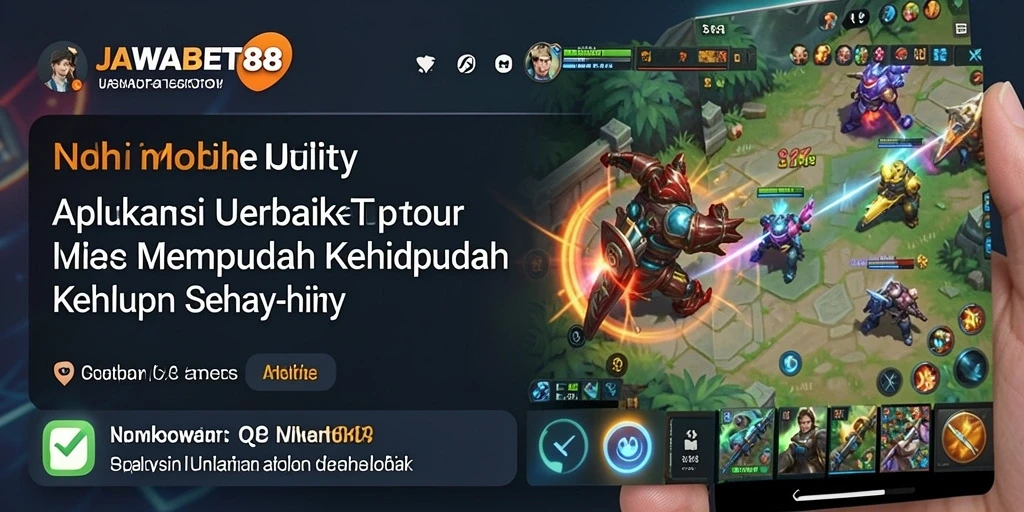 Tampilan utama JAWABET88 menampilkan berbagai alat Utility yang siap membantu Anda.