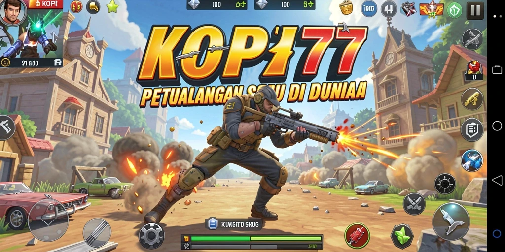 Tampilan gameplay KOPI77 yang seru dan penuh aksi.