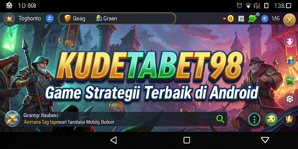 Tampilan gameplay penuh strategi dalam KUDETABET98.