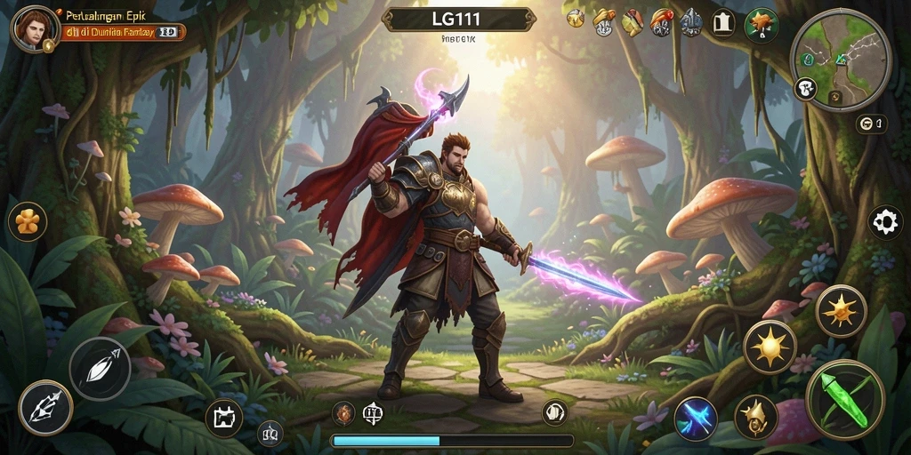 Tampilan gameplay mendebarkan dari LG111 yang membawa petualangan RPG ke level berikutnya.
