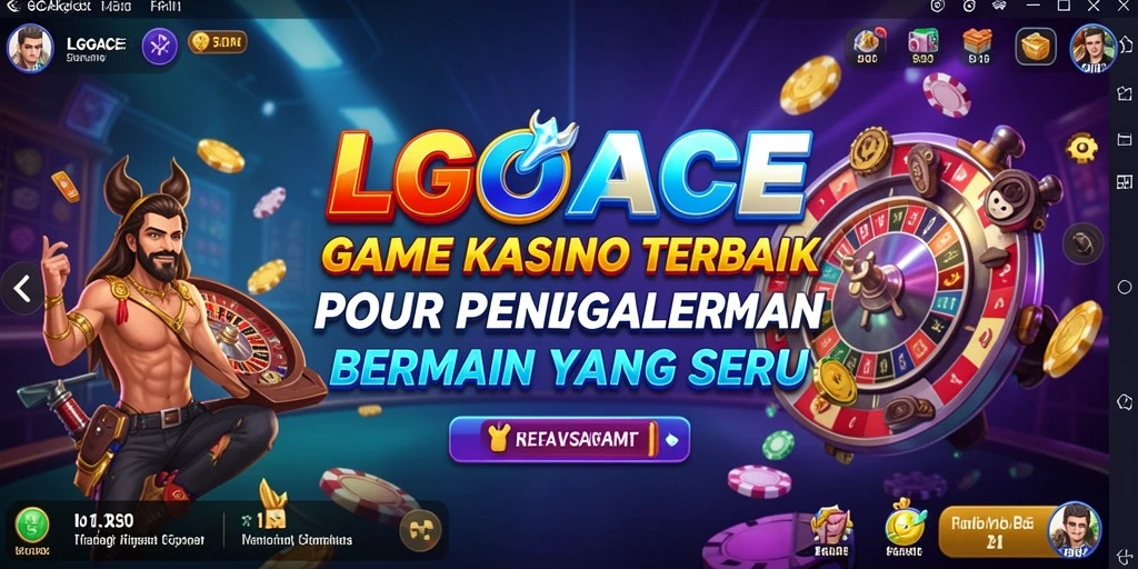 Screenshot permainan LGOACE menunjukkan keseruan bermain Kasino dengan teman-teman.