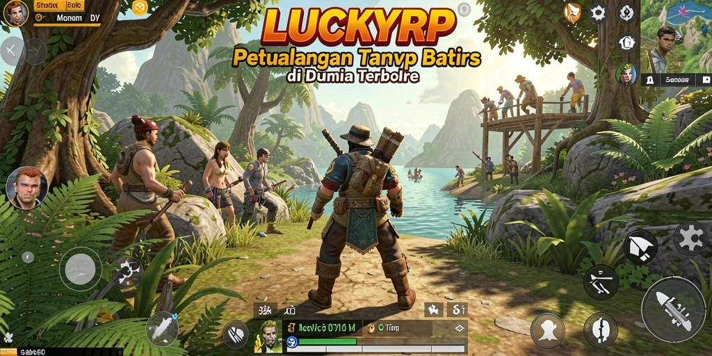Tangkapan layar gameplay <strong>LUCKYRP</strong> menampilkan petualangan di dunia terbuka yang luas.