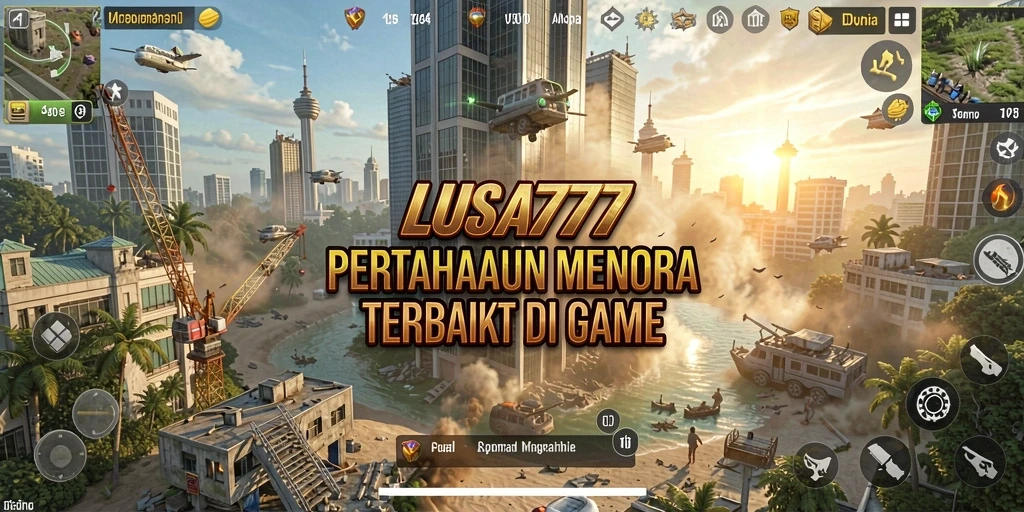 Tampilan menakjubkan dari gameplay Tower Defense LUSA777.