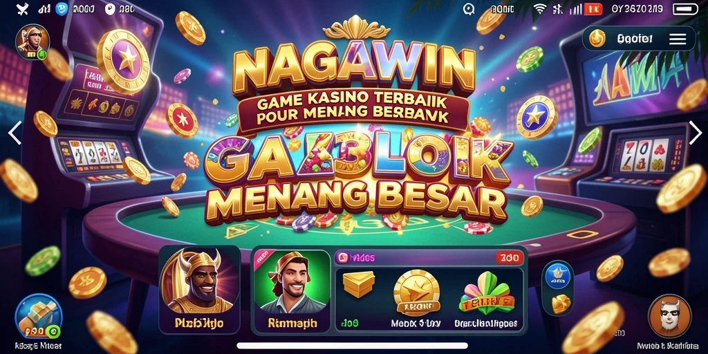 Tampilan gameplay Kasino yang menarik dan mendebarkan di NAGAWIN.