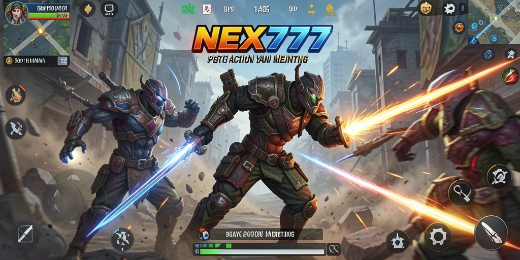 Tangkapan layar menunjukkan aksi seru dalam NEX777.