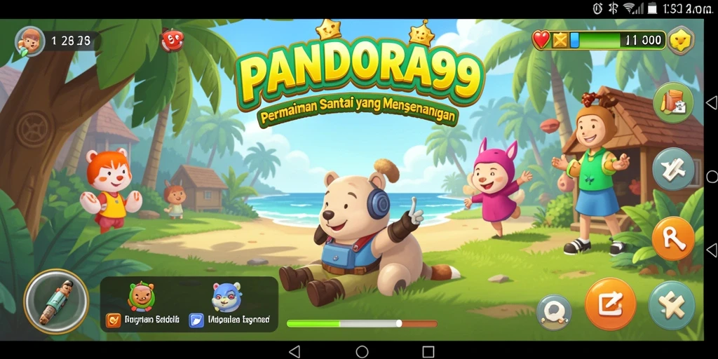 Tampilan gameplay PANDORA99 yang menarik dan penuh warna.