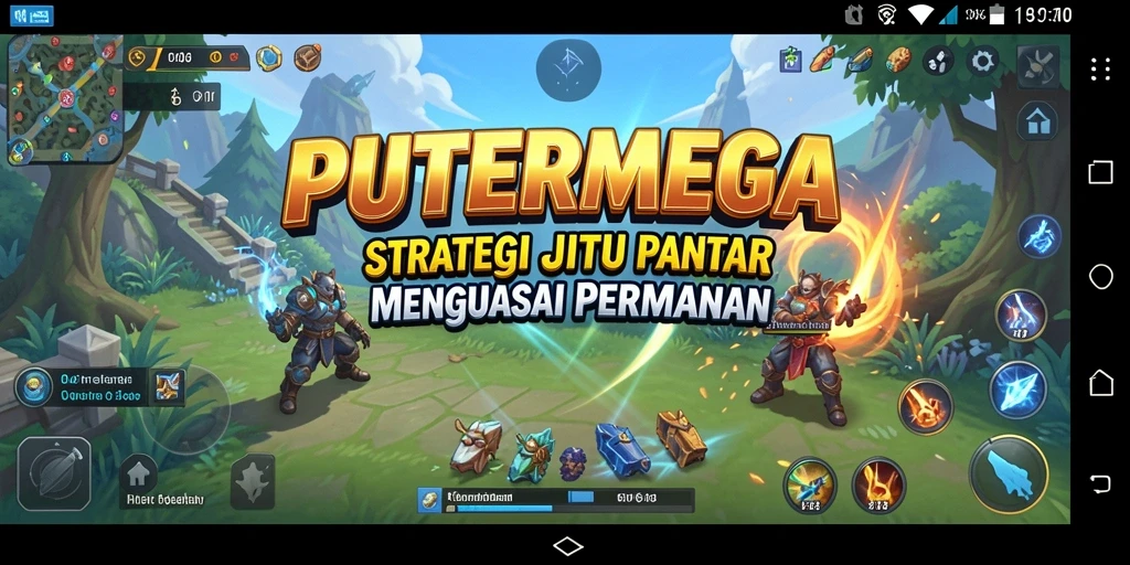 Screenshot utama PUTERMEGA menunjukkan gameplay strategi yang mendebarkan.