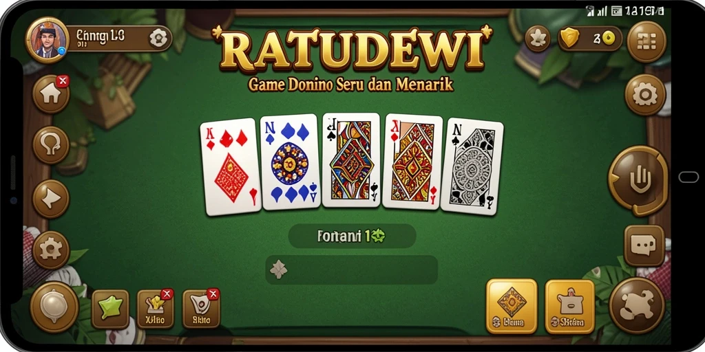 Tampilan gameplay menarik dari RATUDEWI dengan aksi Domino.