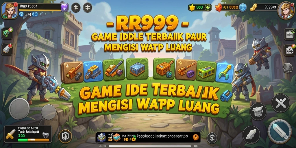 Screenshot gameplay RR999 menunjukkan karakter yang sedang berkembang.