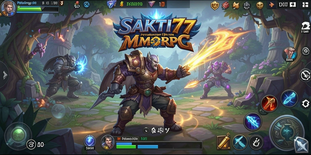 Screenshot gameplay SAKTI77 yang menampilkan aksi pertempuran yang epik.