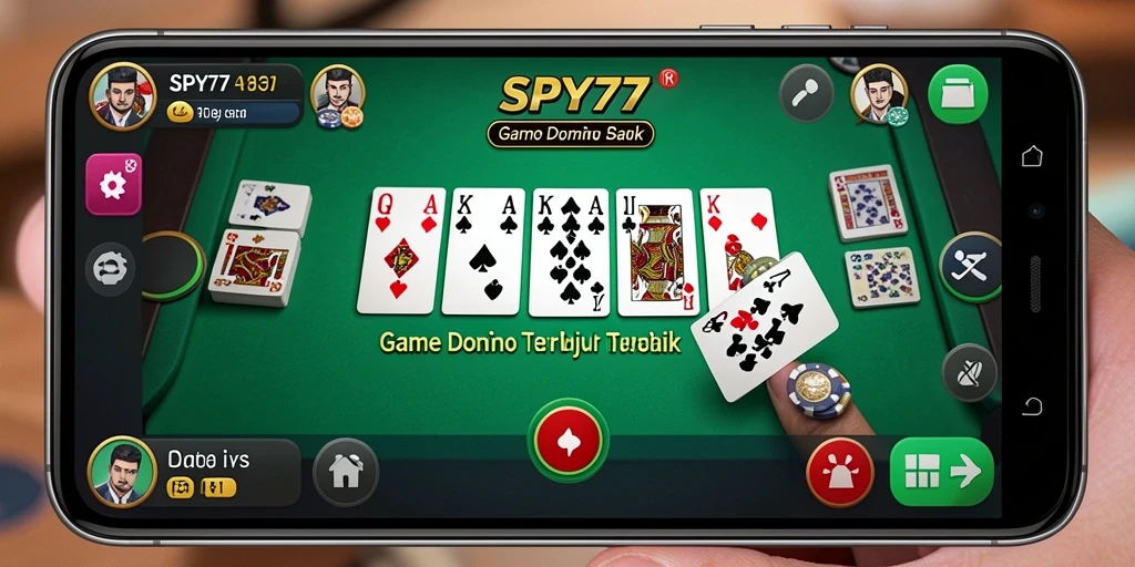 Tampilan gameplay domino di SPY77 yang menarik dan seru.