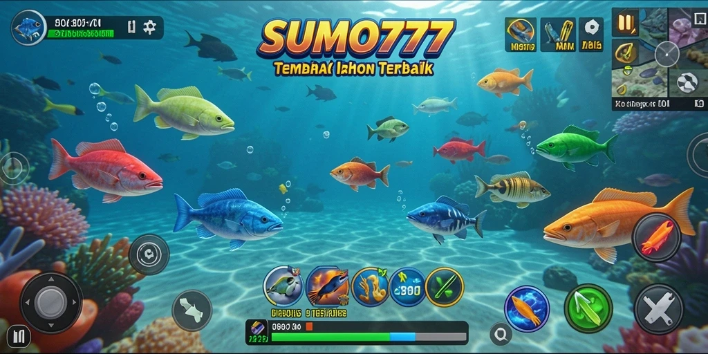 Tampilan screenshot dari permainan Tembak Ikan yang seru dan penuh aksi.