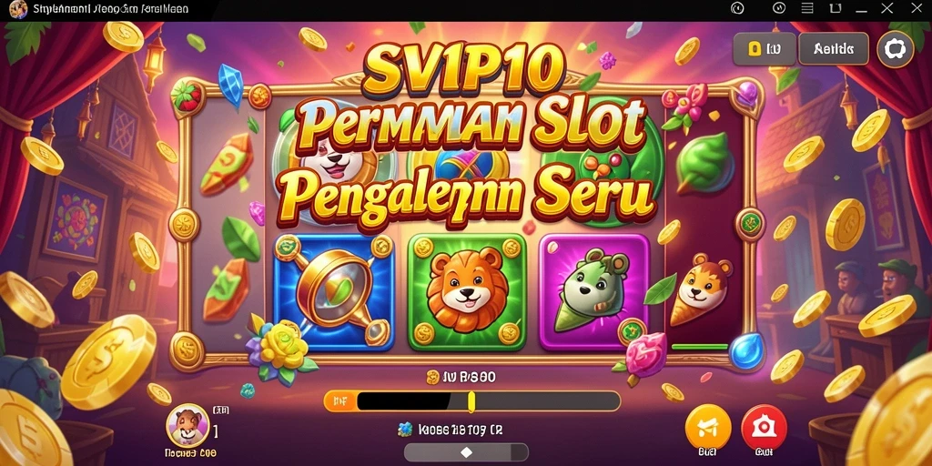 Tampilan menarik dari gameplay Slot SVIP10 saat pemain memutar gulungan.