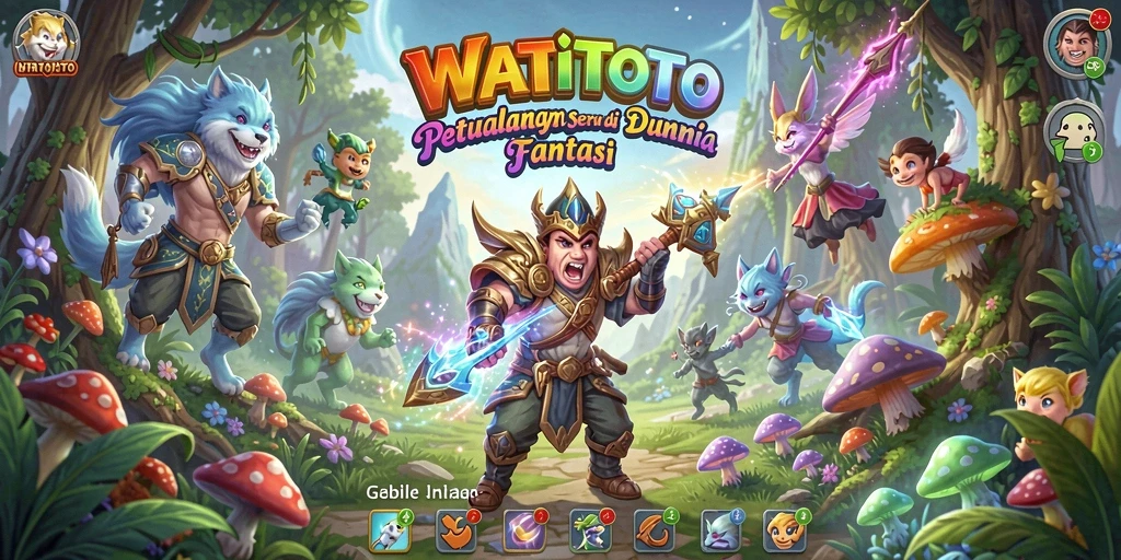 Tampilan gameplay yang mendebarkan dalam permainan WATITOTO.