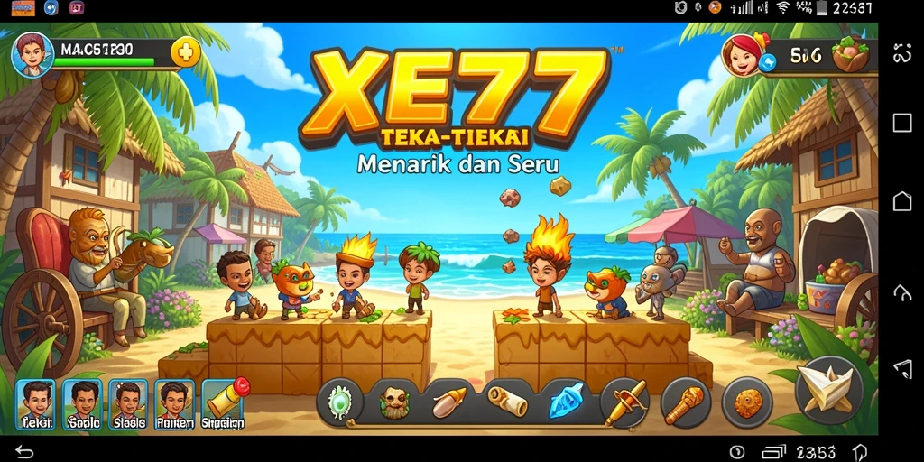 Tampilan gameplay XE77 yang menantang dan penuh teka-teki.